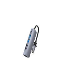 DAYTONA HC-13FL 5'Lİ USB Type-C DOCK/HUB (Giriş:USB Type-C => Çıkış:2*USB+SD+TF+PD)
